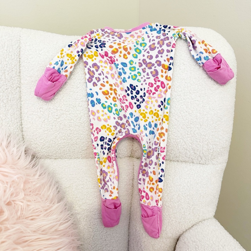 Little sleepys rainbow leopard print